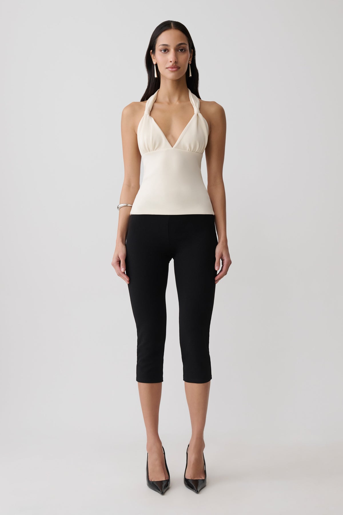 Scuba Halter Top - Ivory