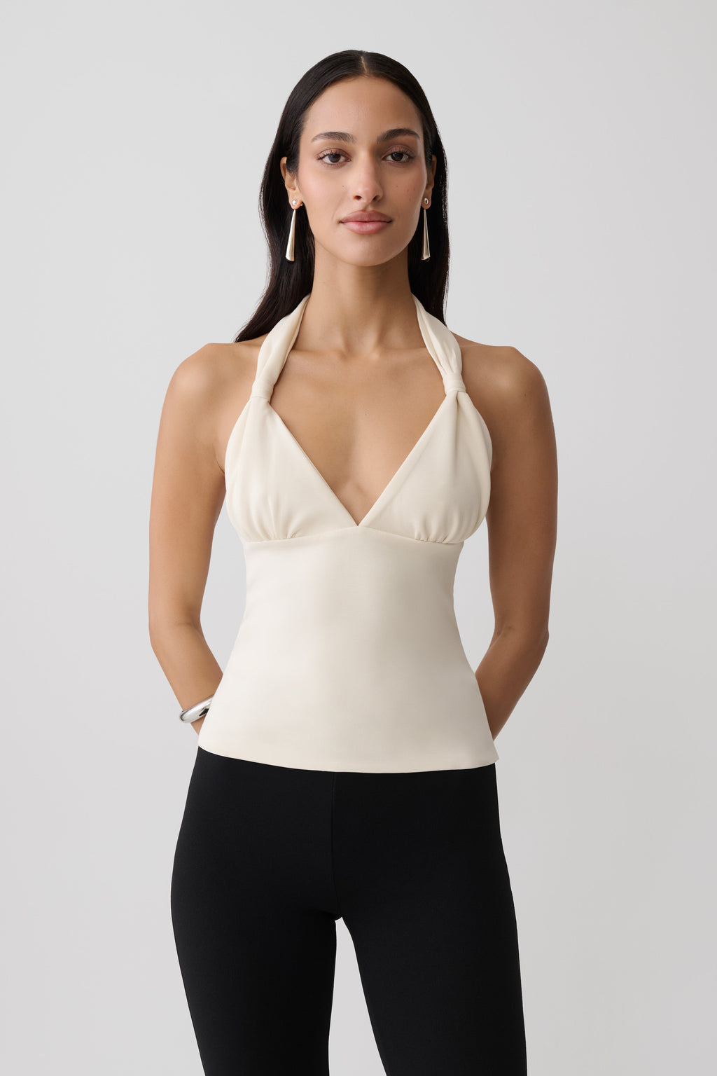 Scuba Halter Top - Ivory