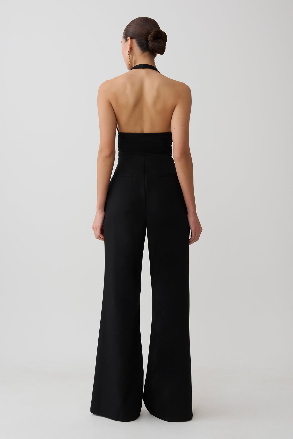 High Waisted Suiting Pants - Black