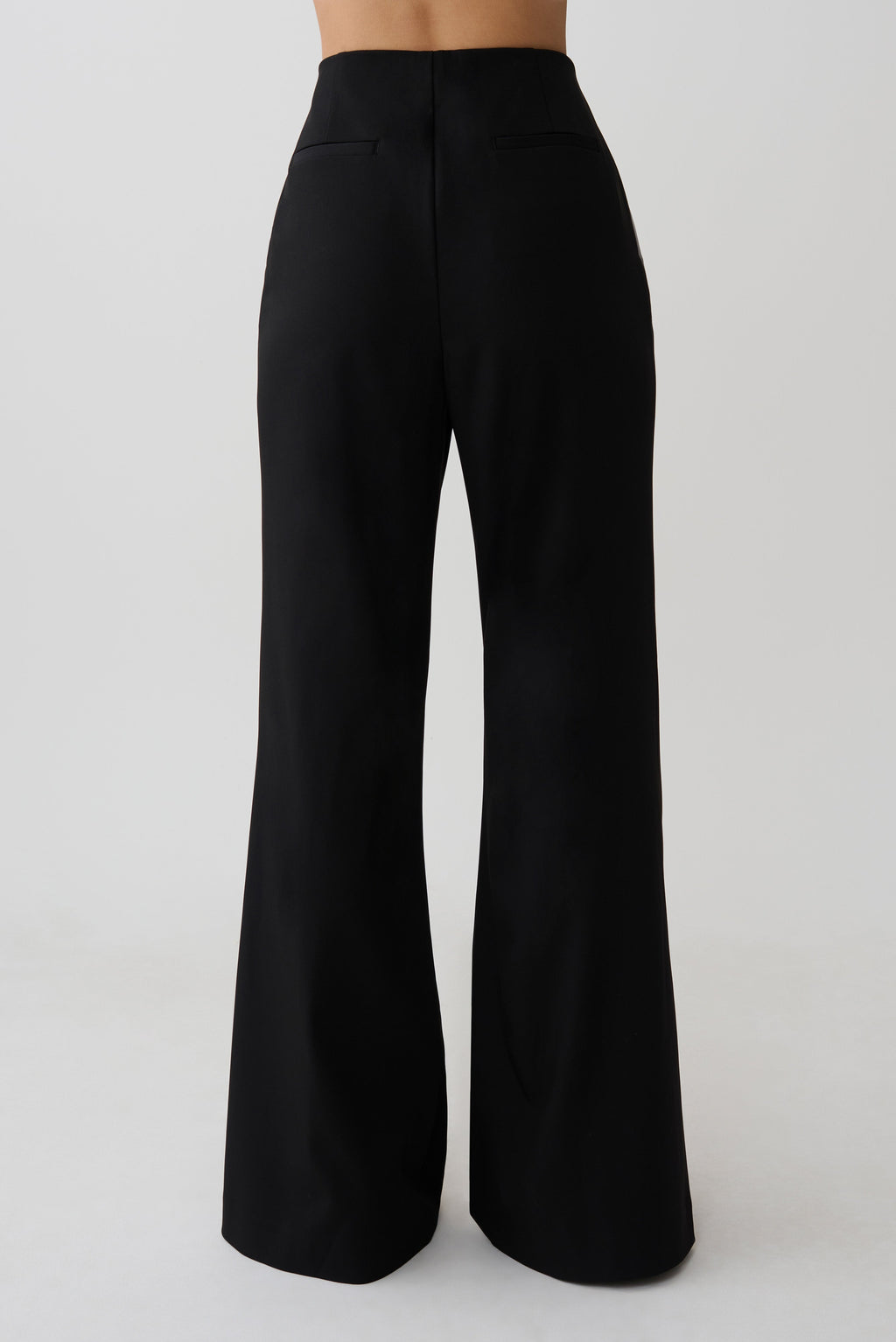 High Waisted Suiting Pants - Black