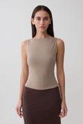 Sleeveless Tank Top - Neutral