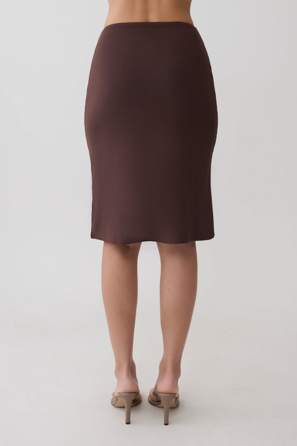Knee Length Skirt - Espresso