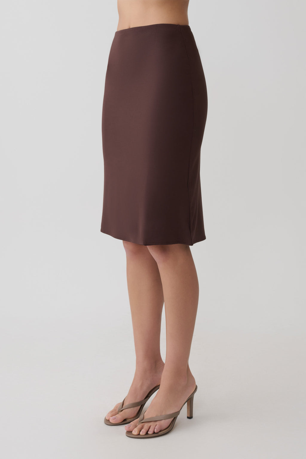 Knee Length Skirt - Espresso