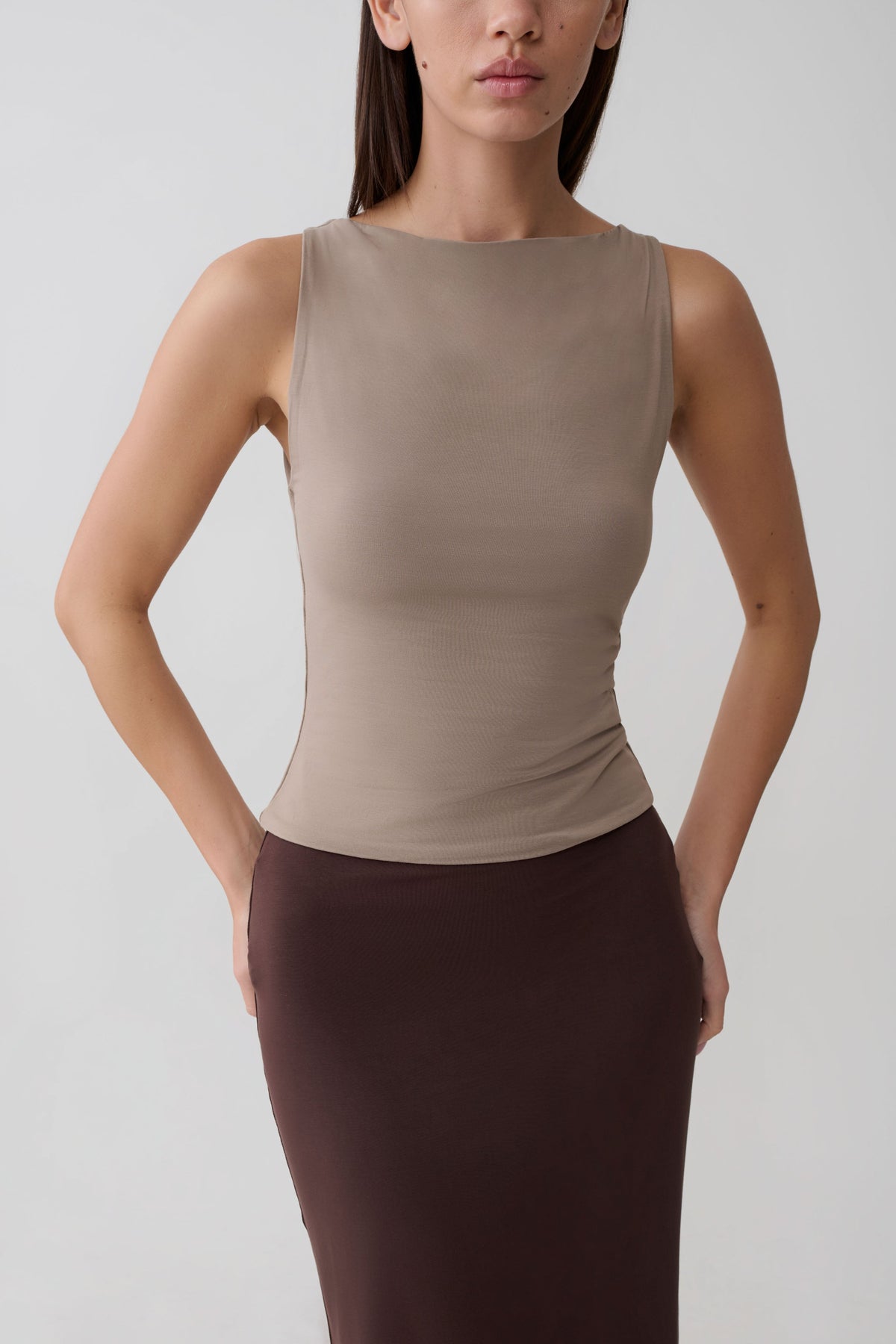 Sleeveless Tank Top - Neutral