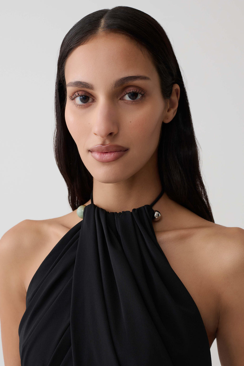 Draped Hardware Top - Black