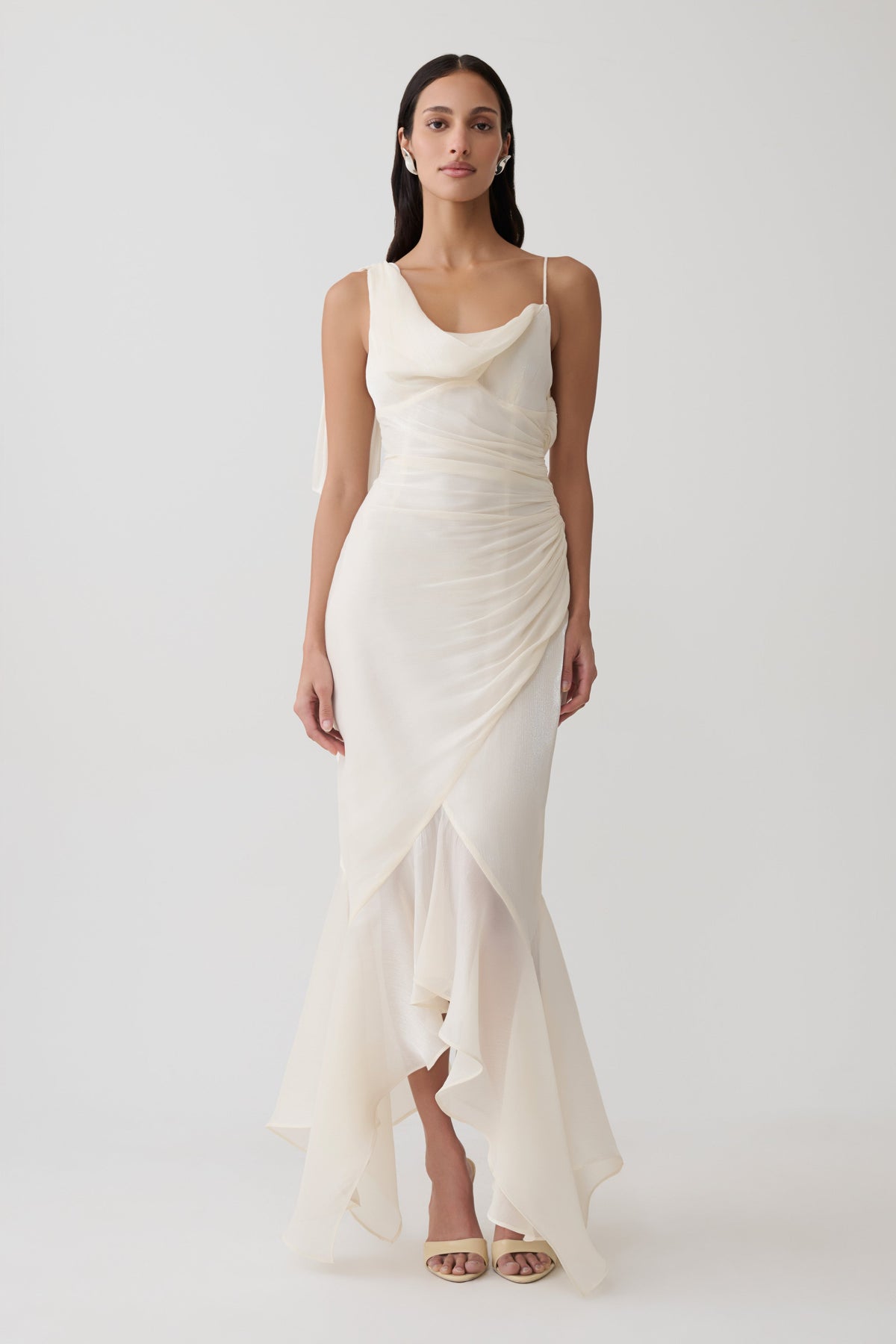 Draped Maxi Dress - Ivory
