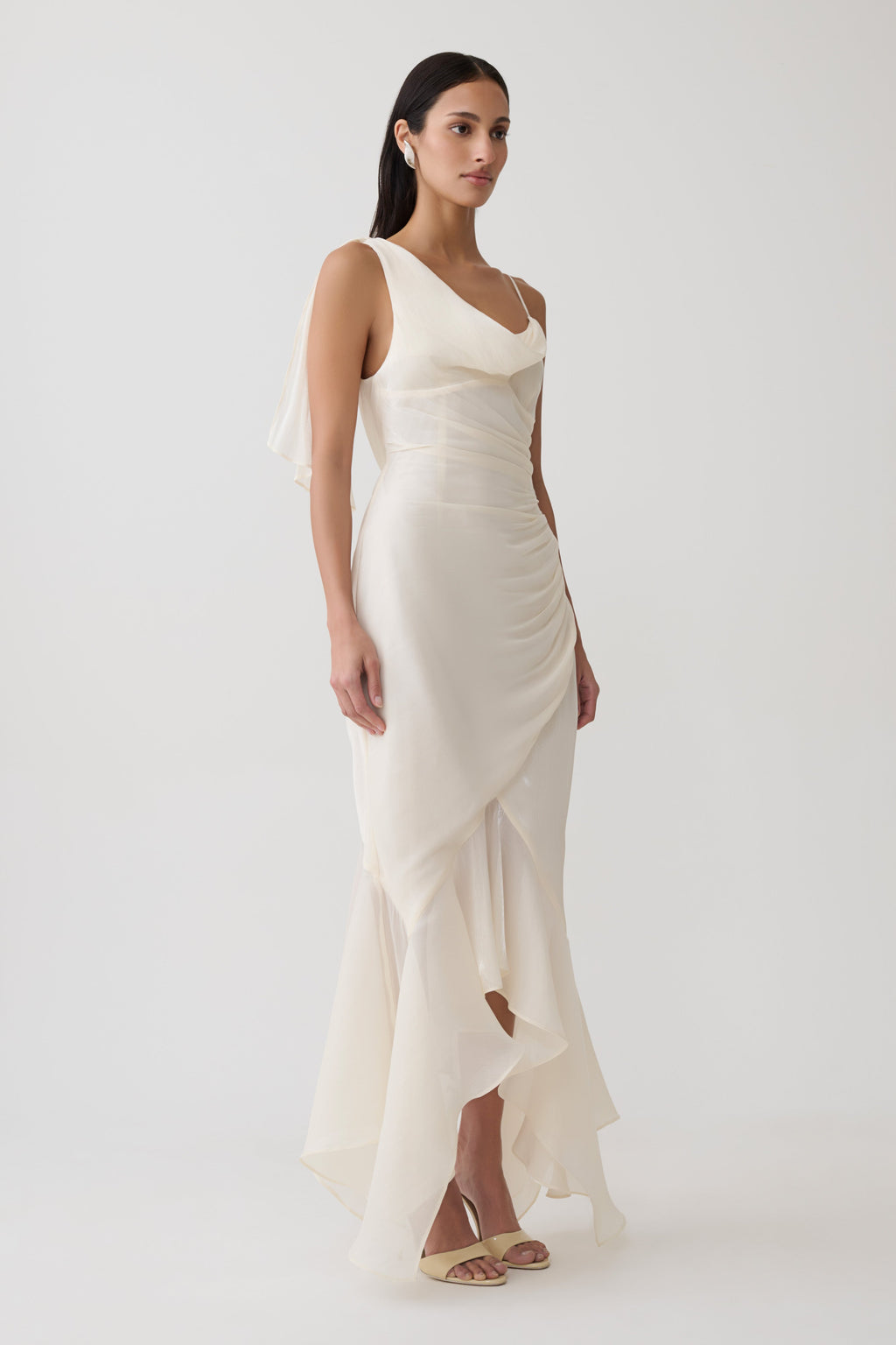 Draped Maxi Dress - Ivory