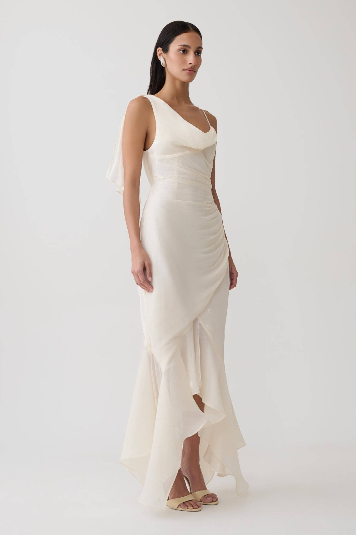 Draped Maxi Dress - Ivory