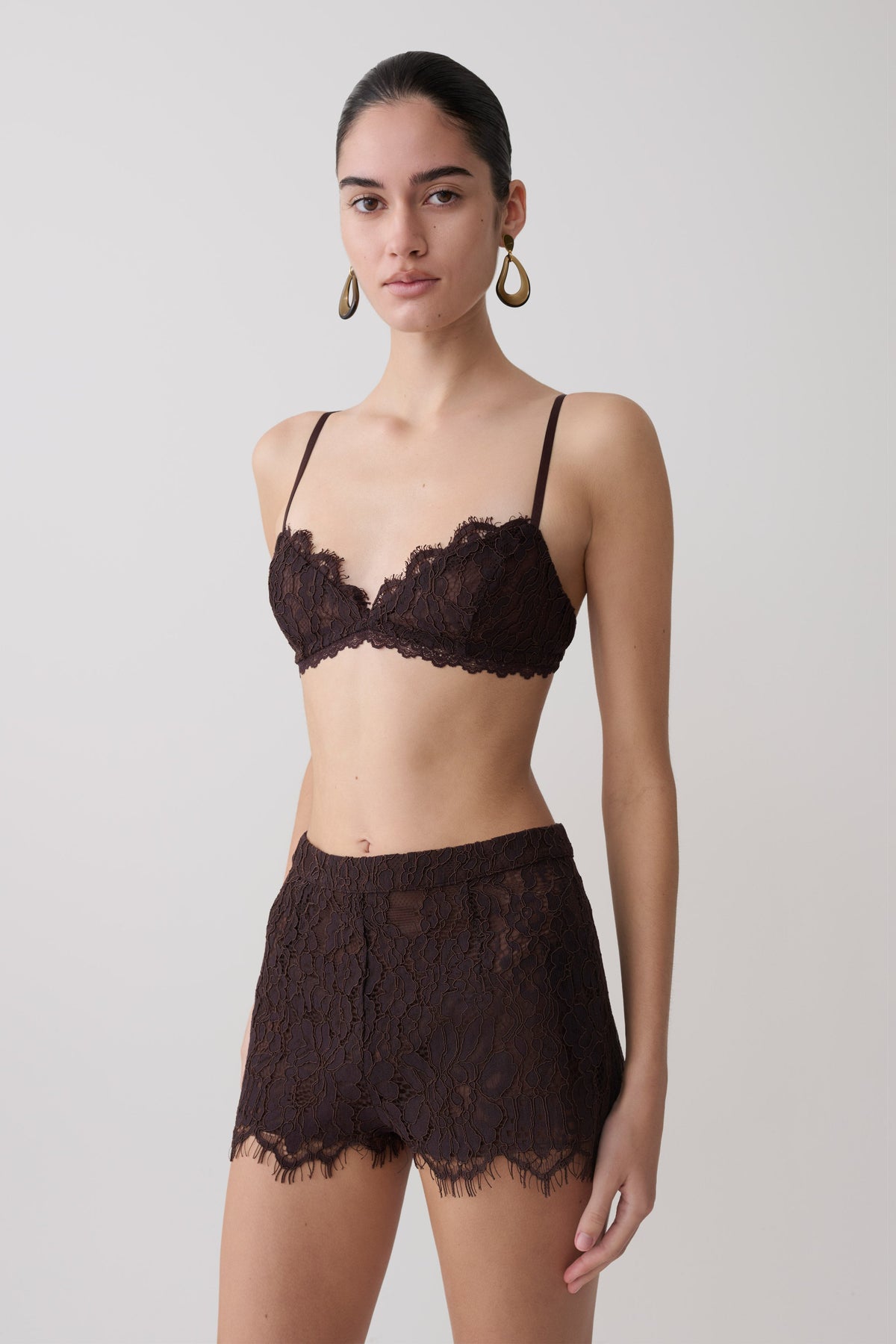 Lace Bralette - Dark Chocolate