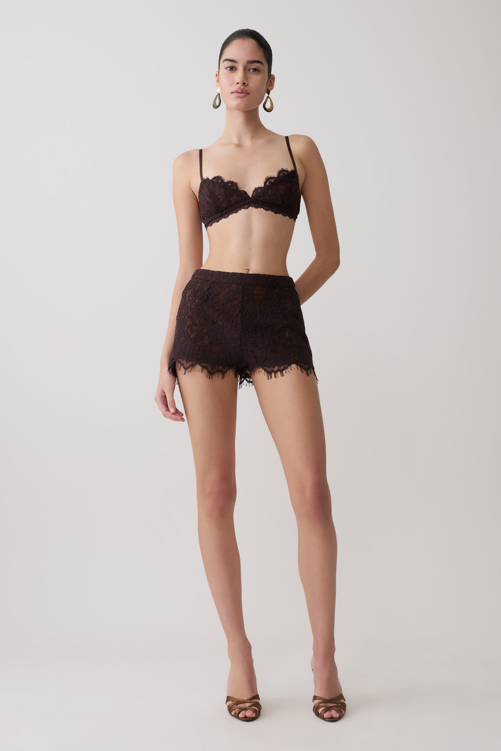 Lace Bralette - Dark Chocolate