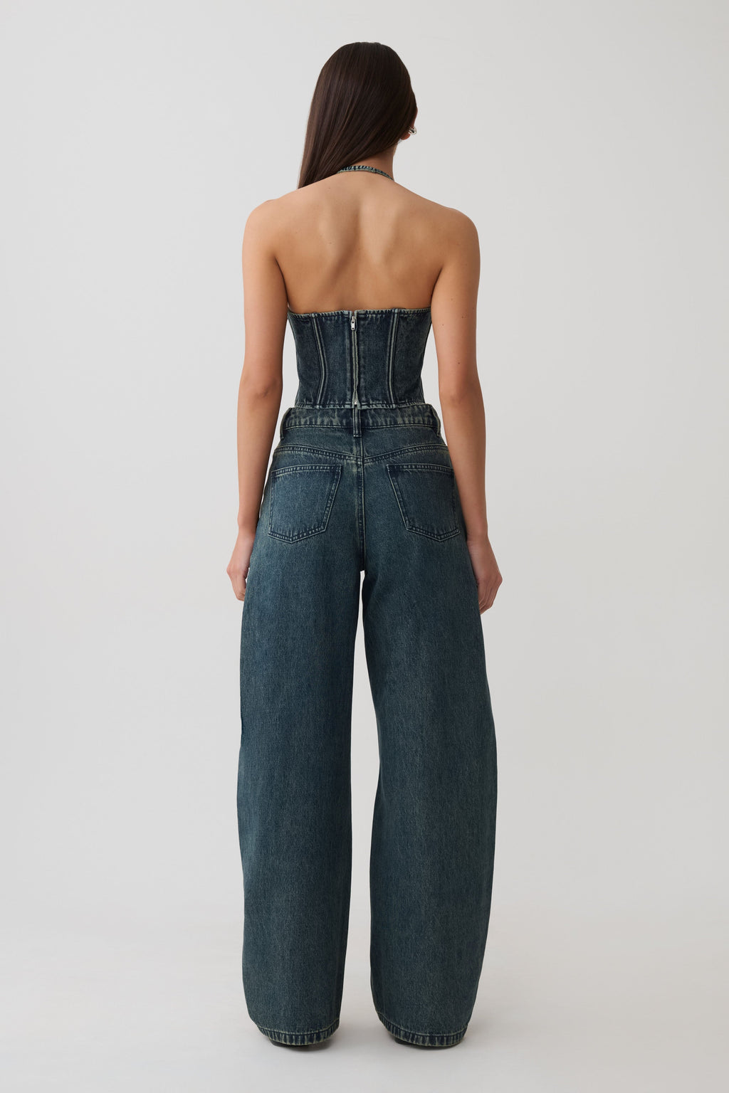 Barrel Denim Jeans - Vintage Blue