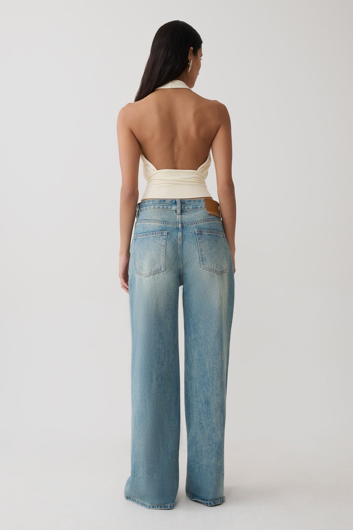 Draped Halter Top - Ivory