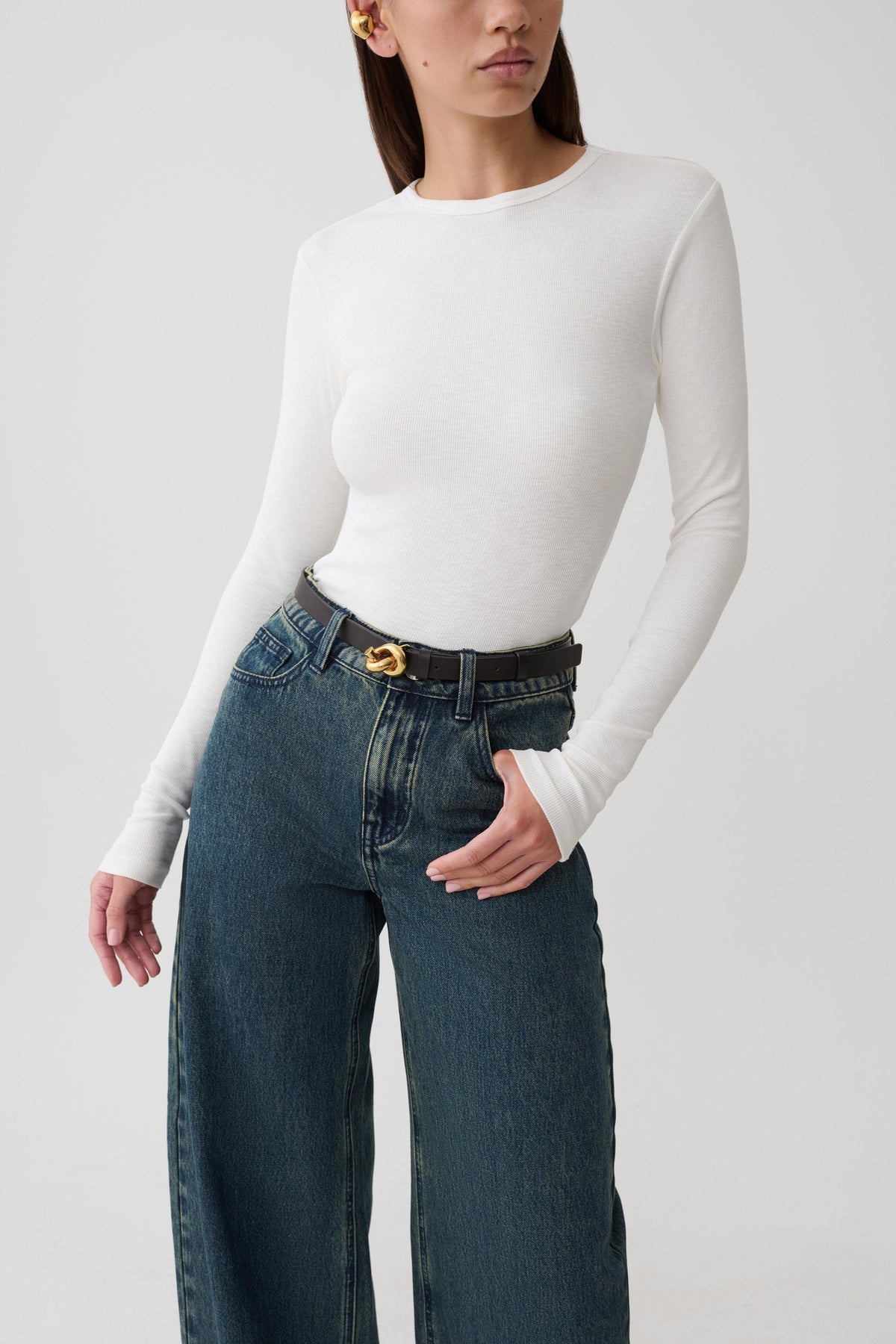 Long Sleeve Top - White