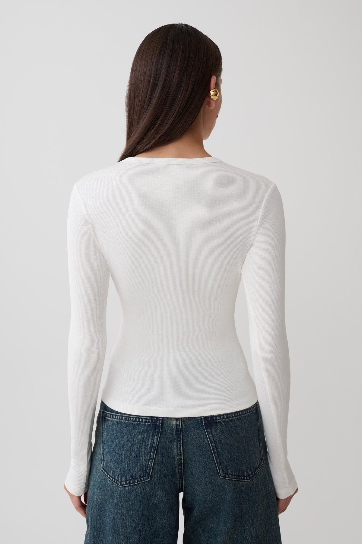 Long Sleeve Top - White