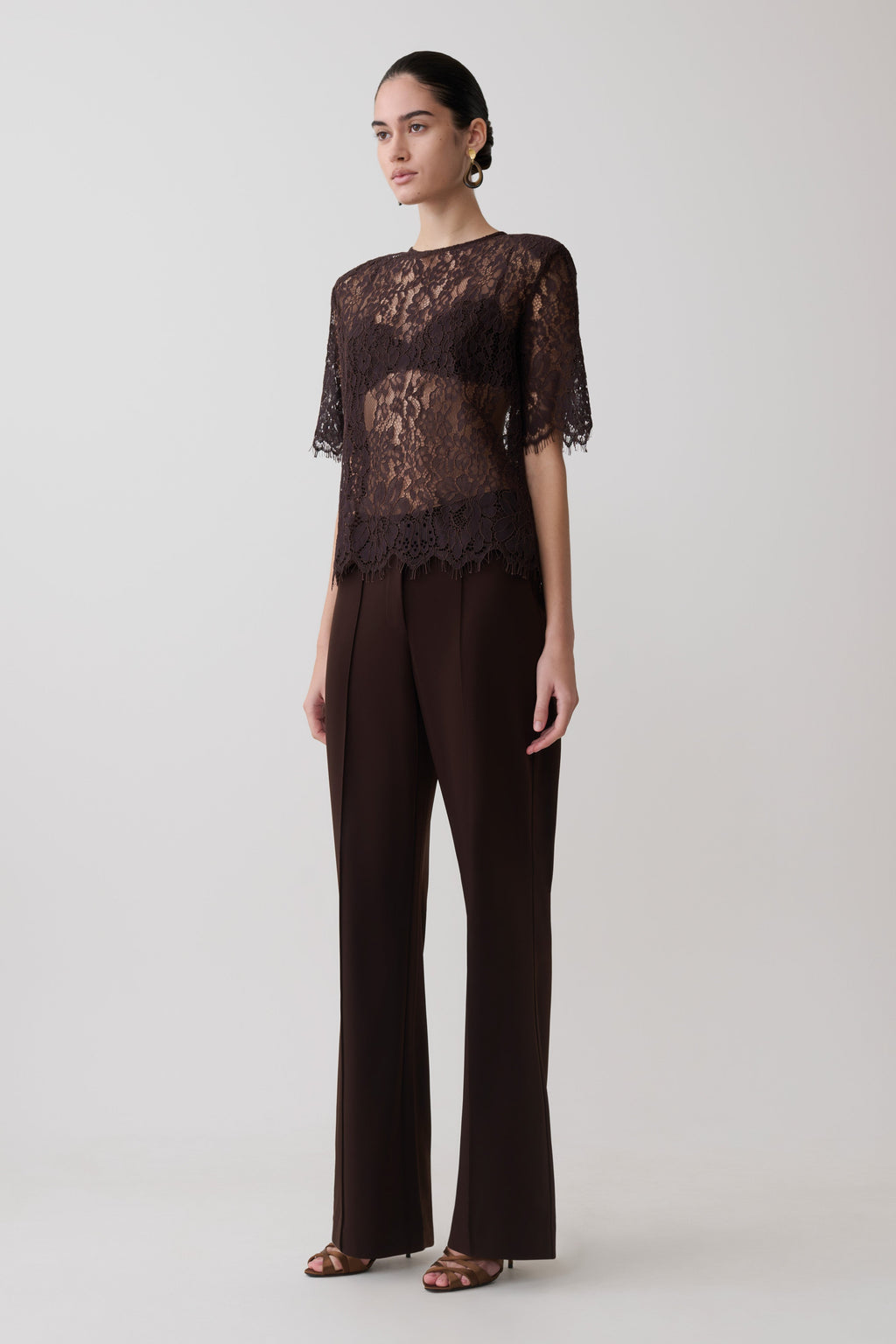 Lace Bralette - Dark Chocolate