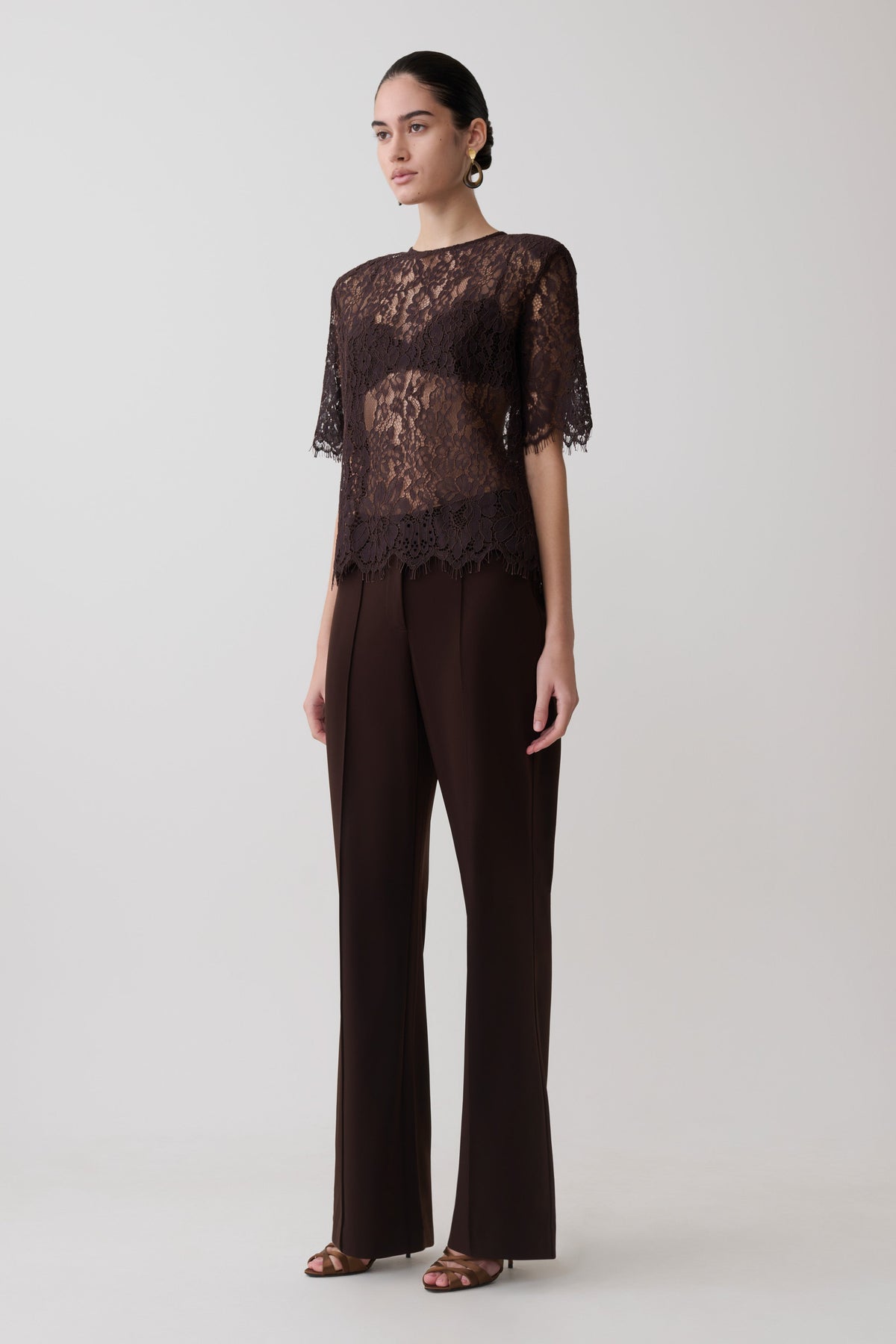 Lace Bralette - Dark Chocolate