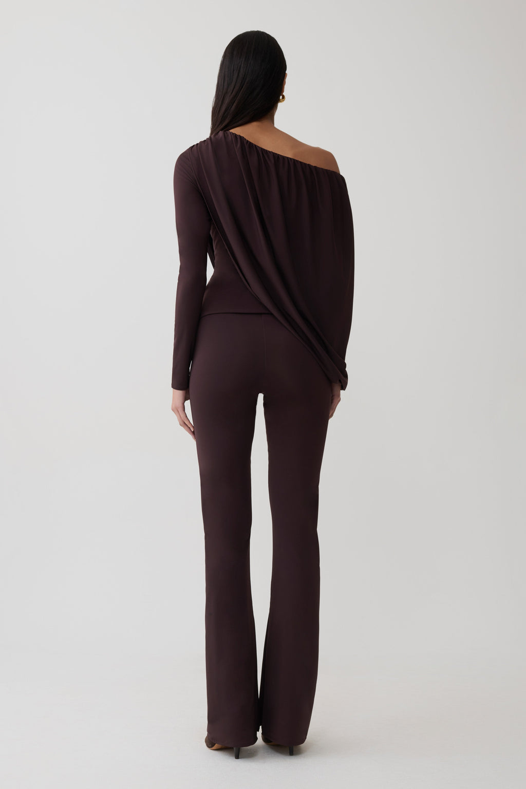 Skinny Flare Pants - Chocolate