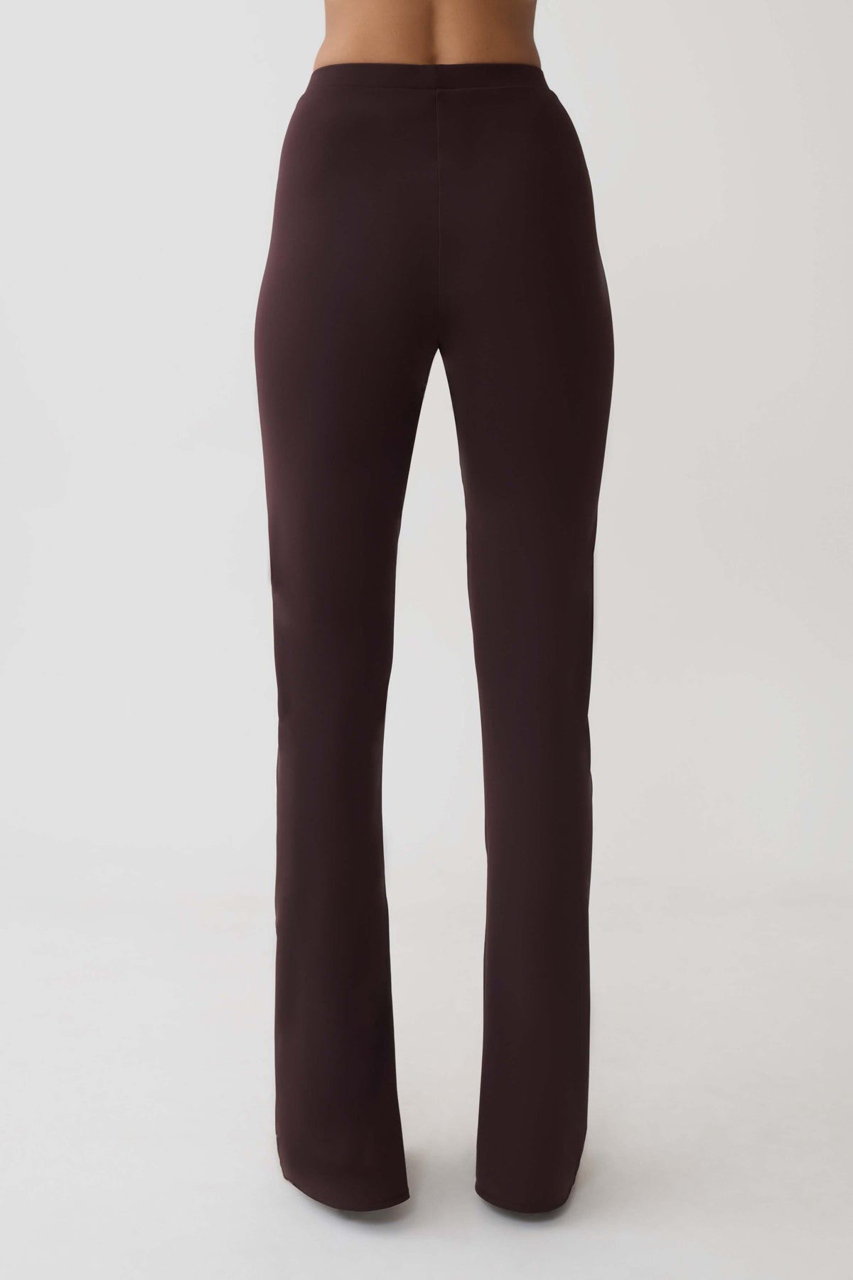 Skinny Flare Pants - Chocolate