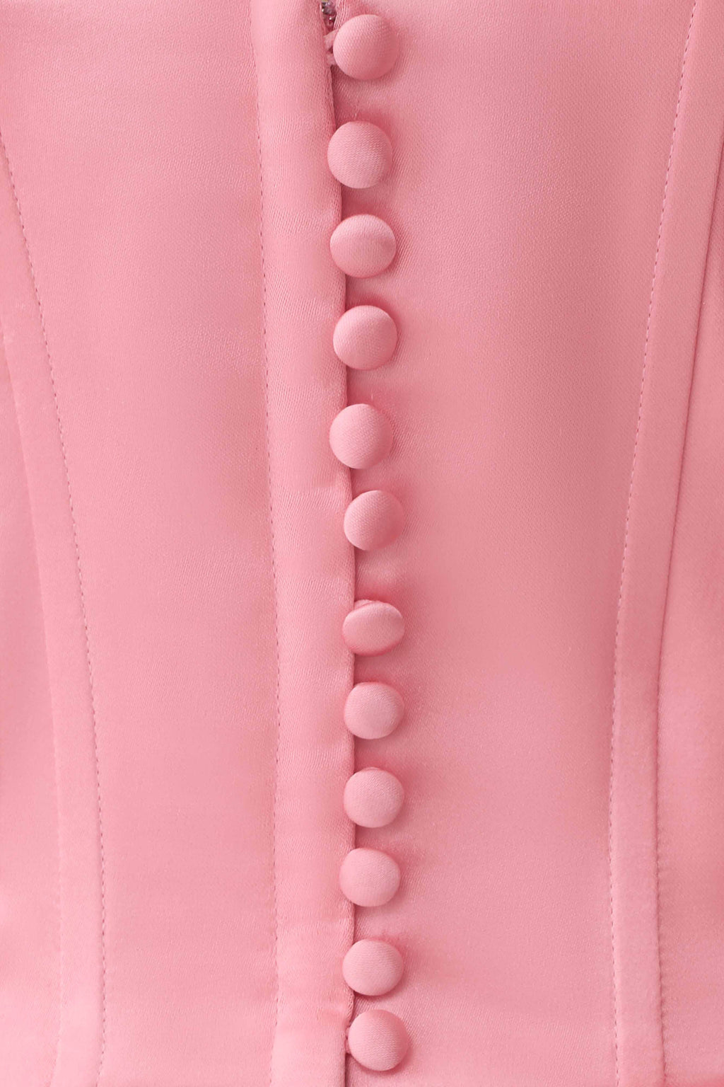 Satin Corset Mini Dress - Pink