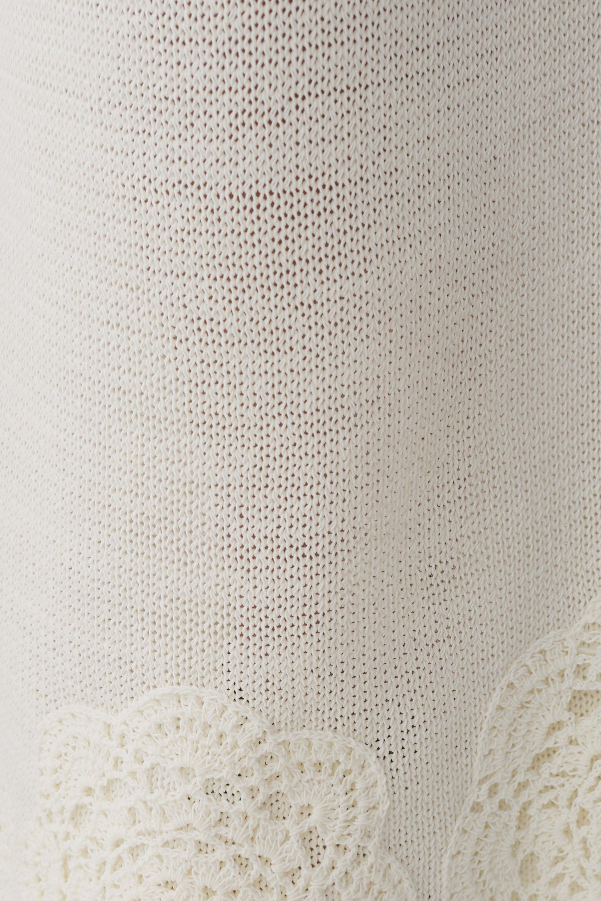 Crochet Halter Longline Top - Ivory