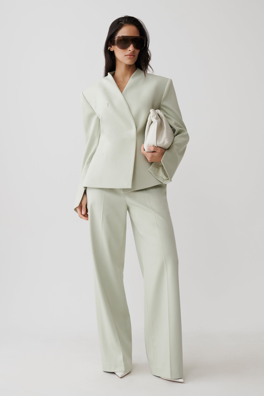 Suiting Structured Blazer - Sage