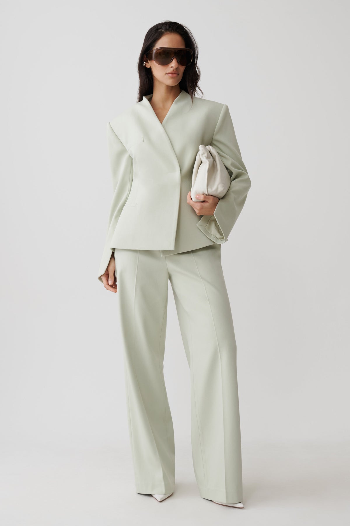 Suiting Structured Blazer - Sage