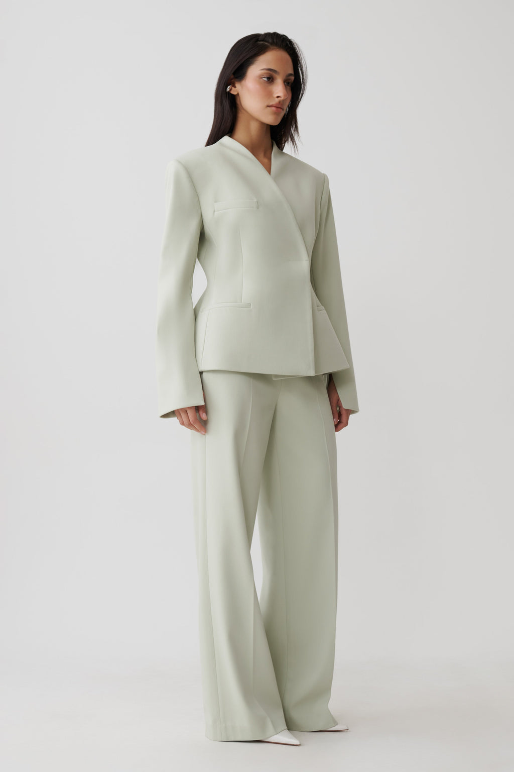 Suiting Structured Blazer - Sage
