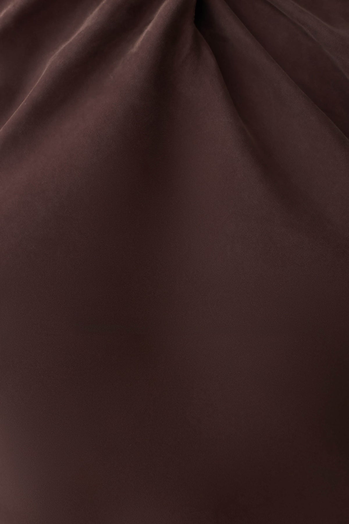 Cupro Halter Mini Dress - Dark Chocolate