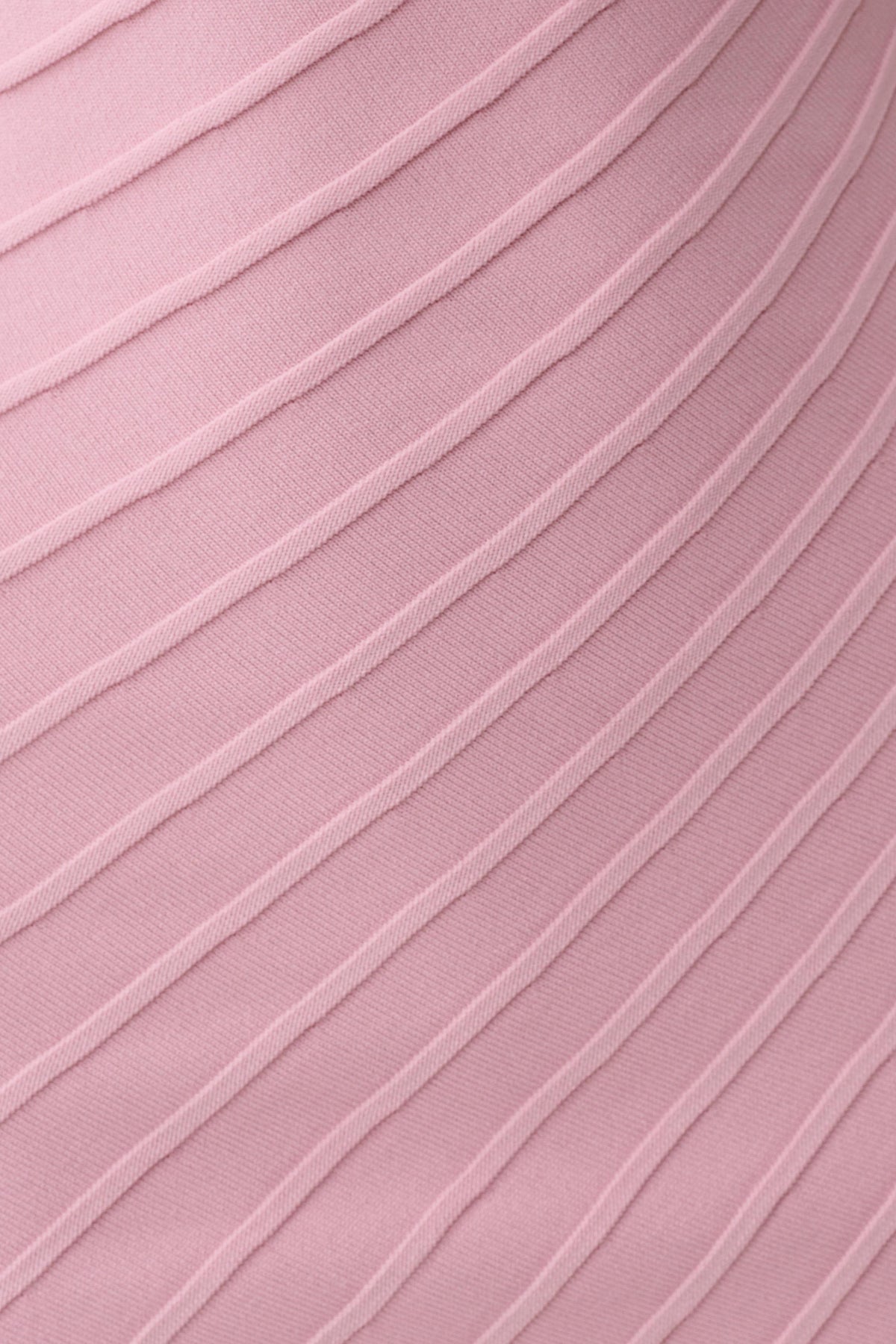 Ribbed Sleeveless Mini Dress - Pink