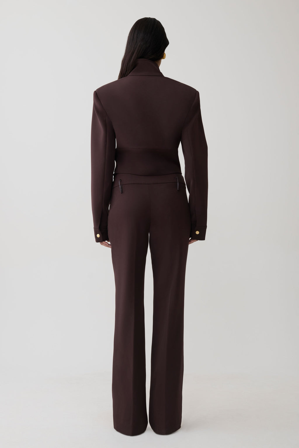 Structured Suiting Jacket - Burgundy