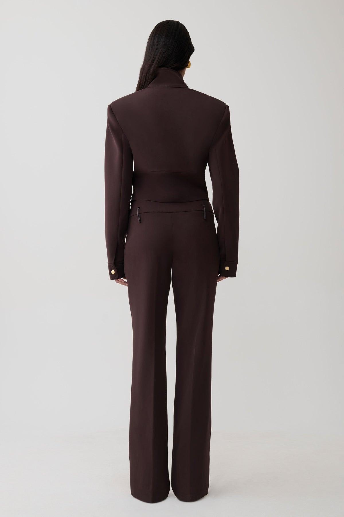 Structured Suiting Jacket - Burgundy
