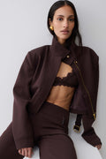 Structured Suiting Jacket - Burgundy