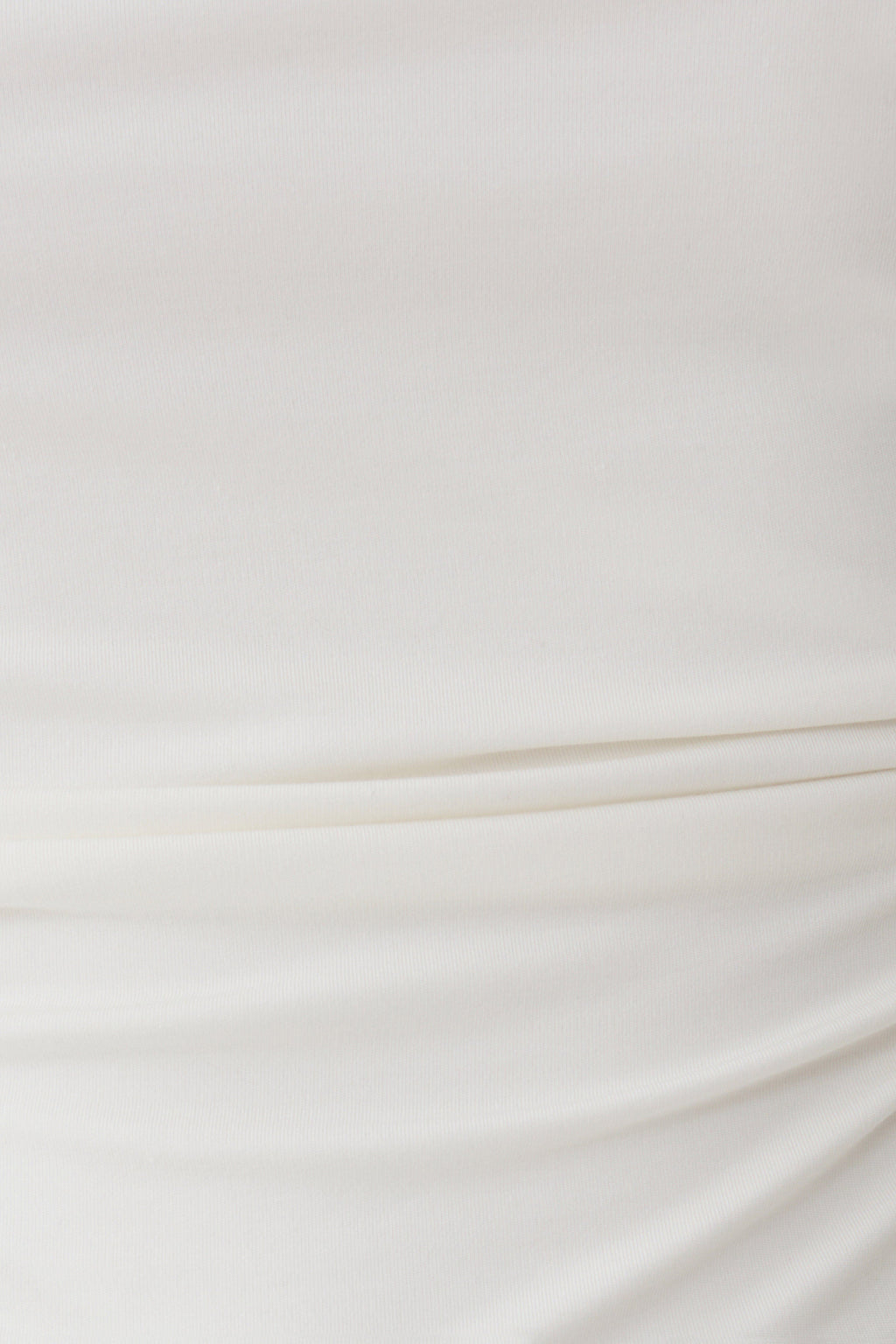 Short Sleeve Draped Hardware Top - Ivory