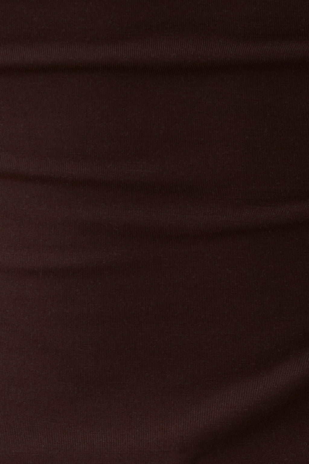 Peached Jersey High Neck Top - Chocolate