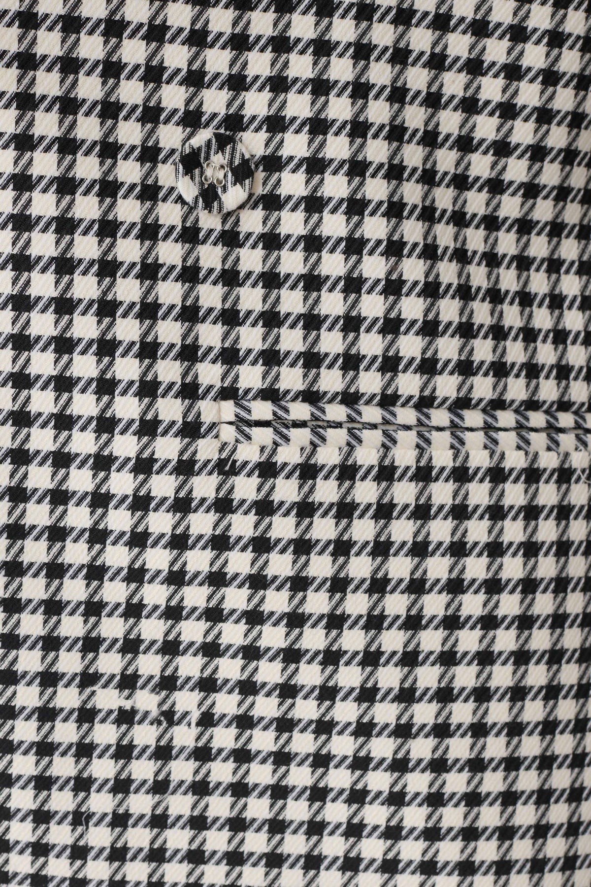 Drop Shoulder Suiting Blazer - Houndstooth