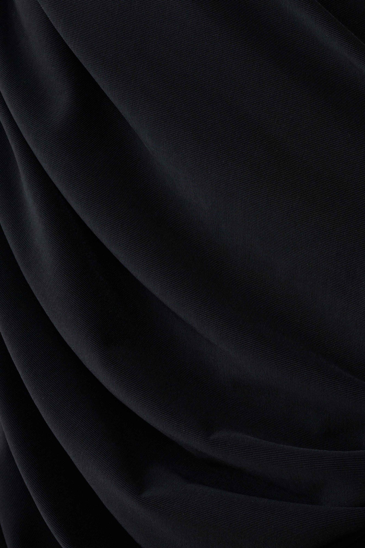Gathered Bodice Top - Black