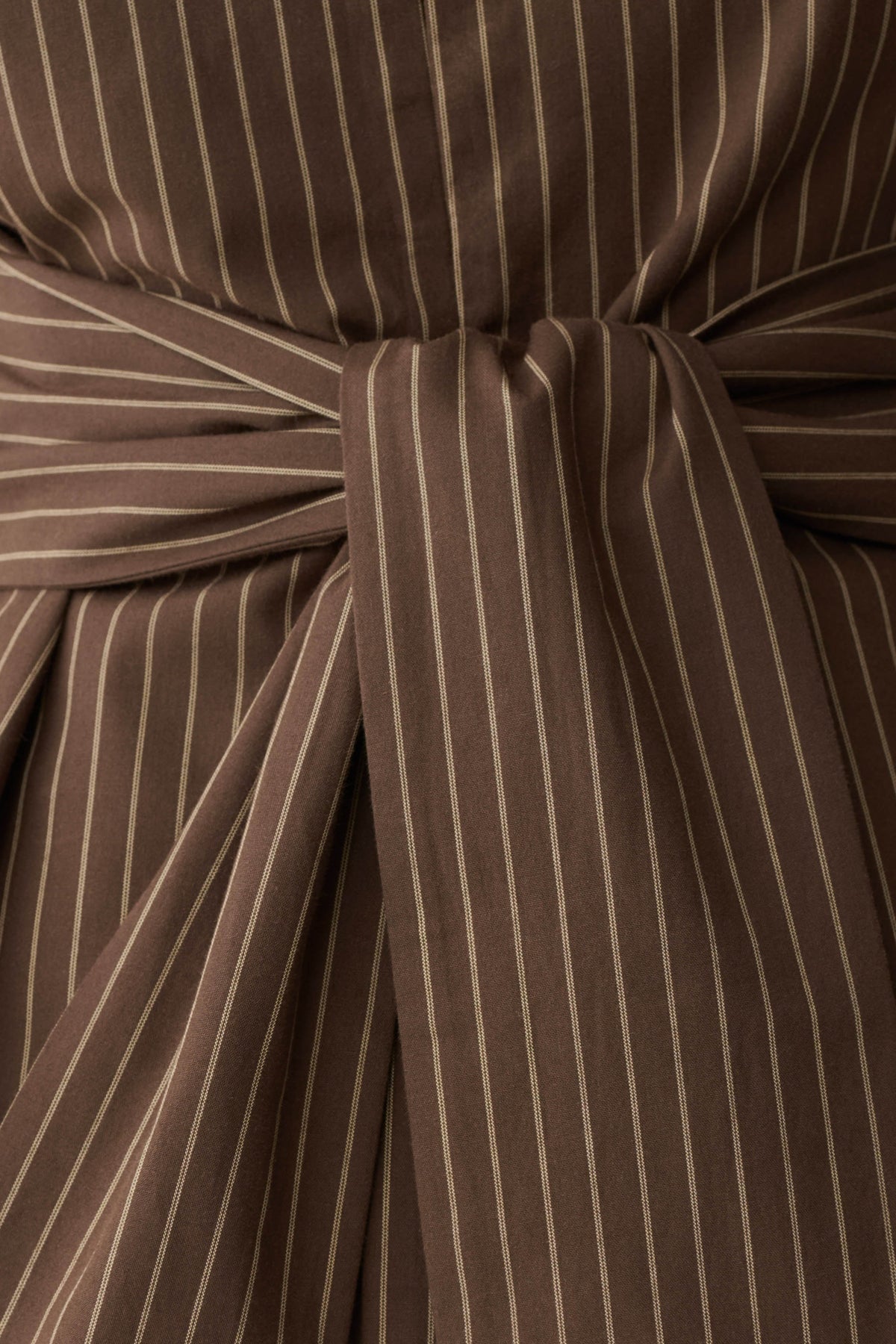 Waist Tie Sleeveless Top - Chocolate