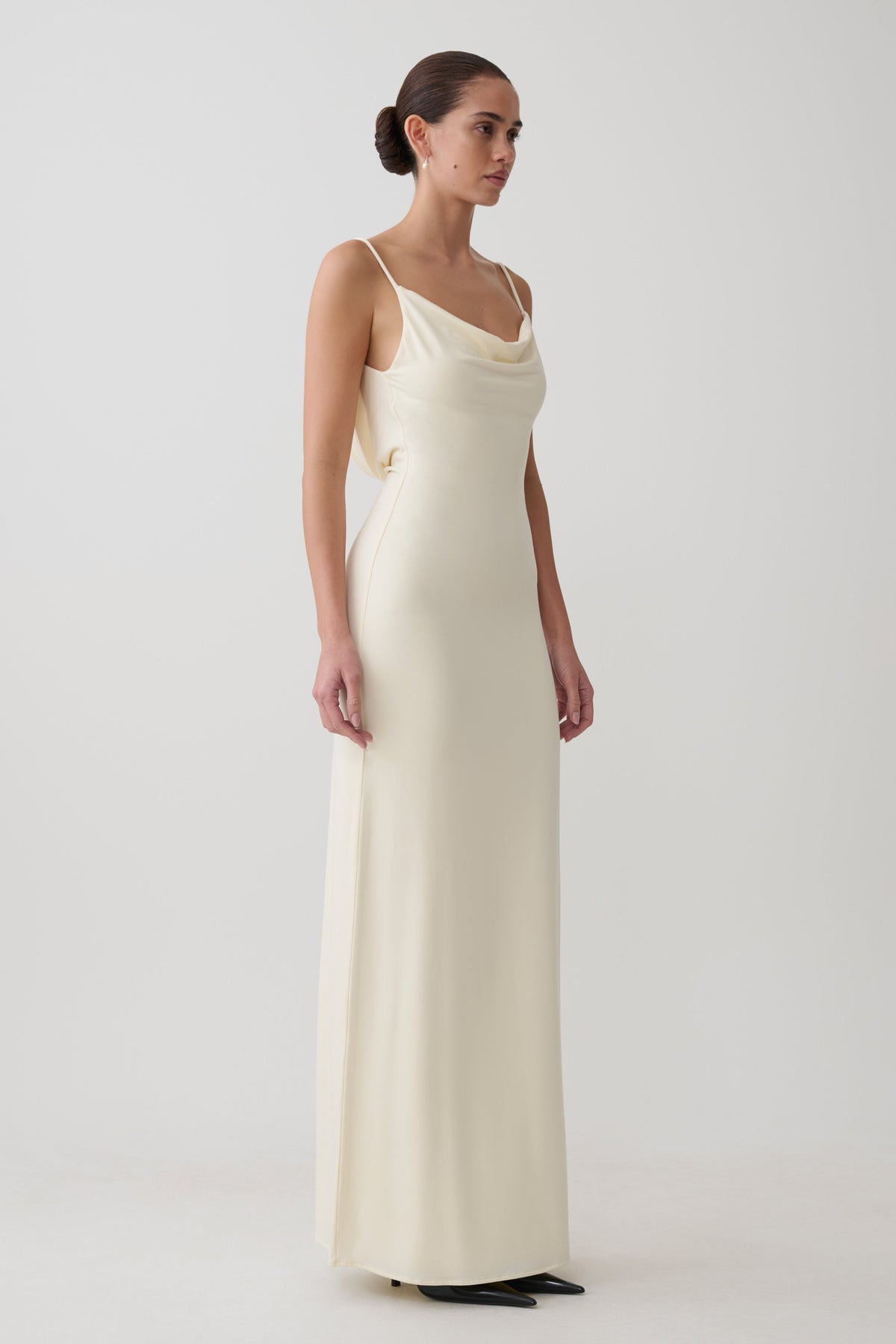 Cowl Maxi Dress - Ivory