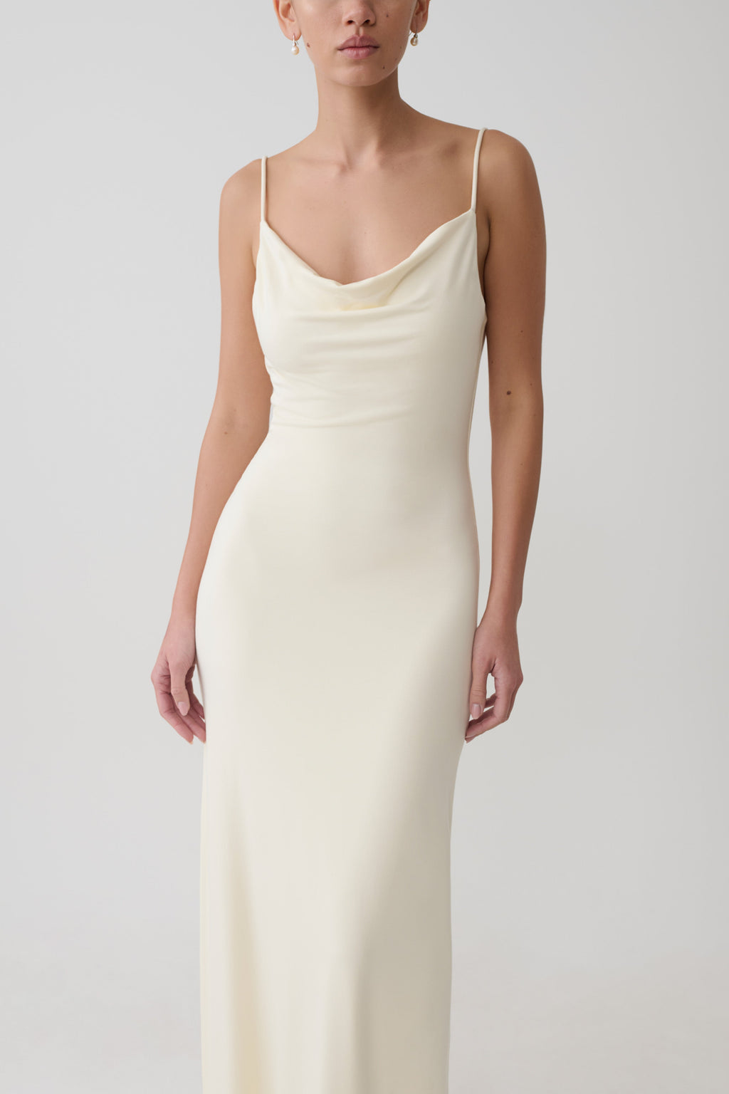 Cowl Maxi Dress - Ivory