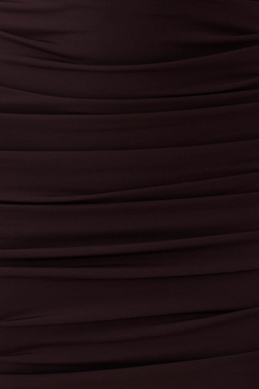 Gathered Centre Wire Mini Dress - Chocolate