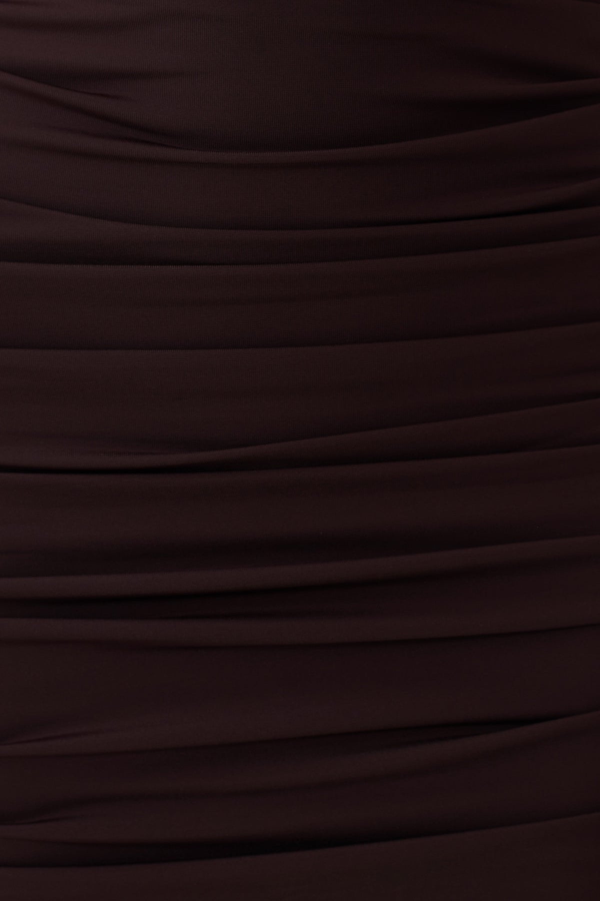 Gathered Centre Wire Mini Dress - Chocolate