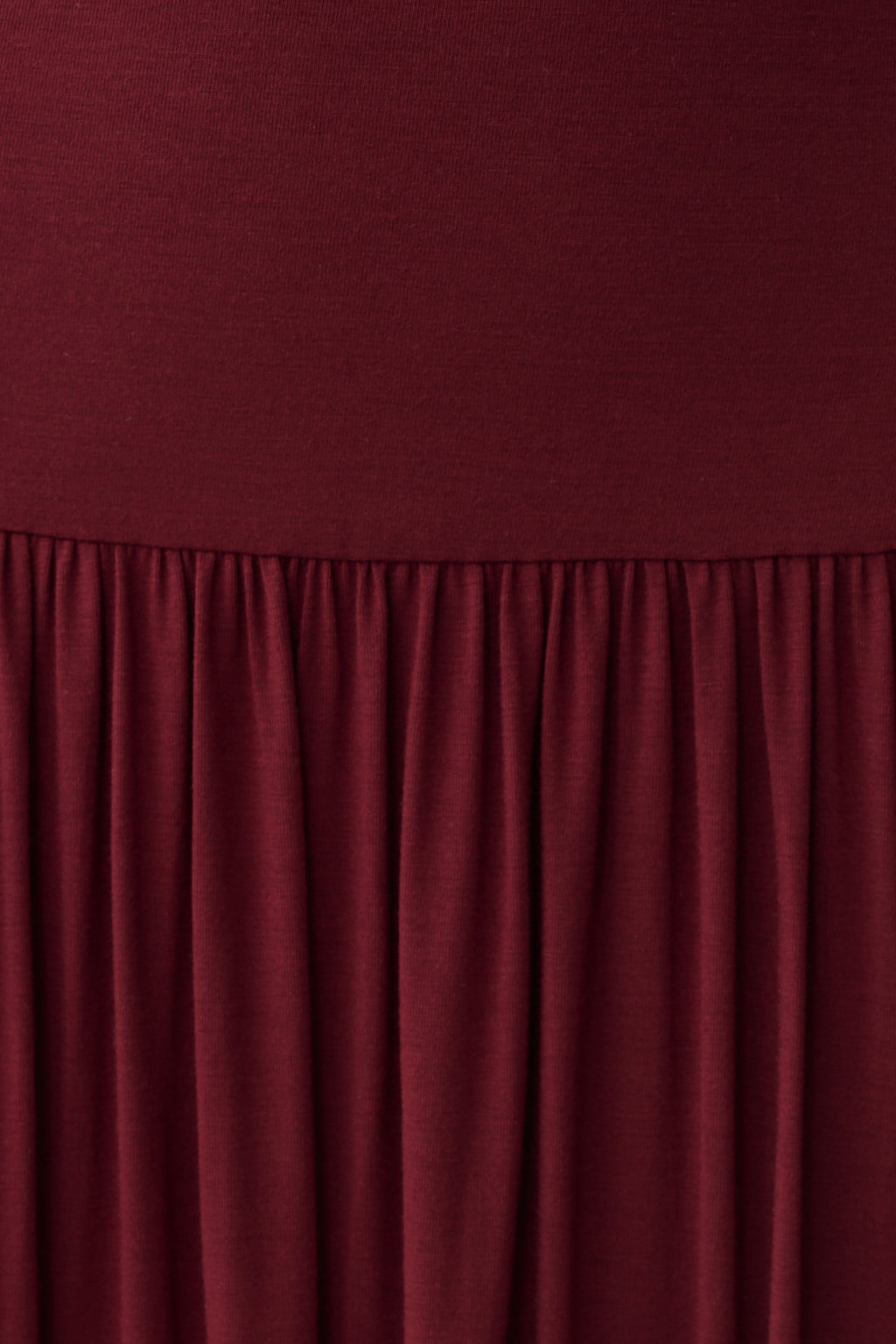 High Neck Modal Maxi Dress - Wine