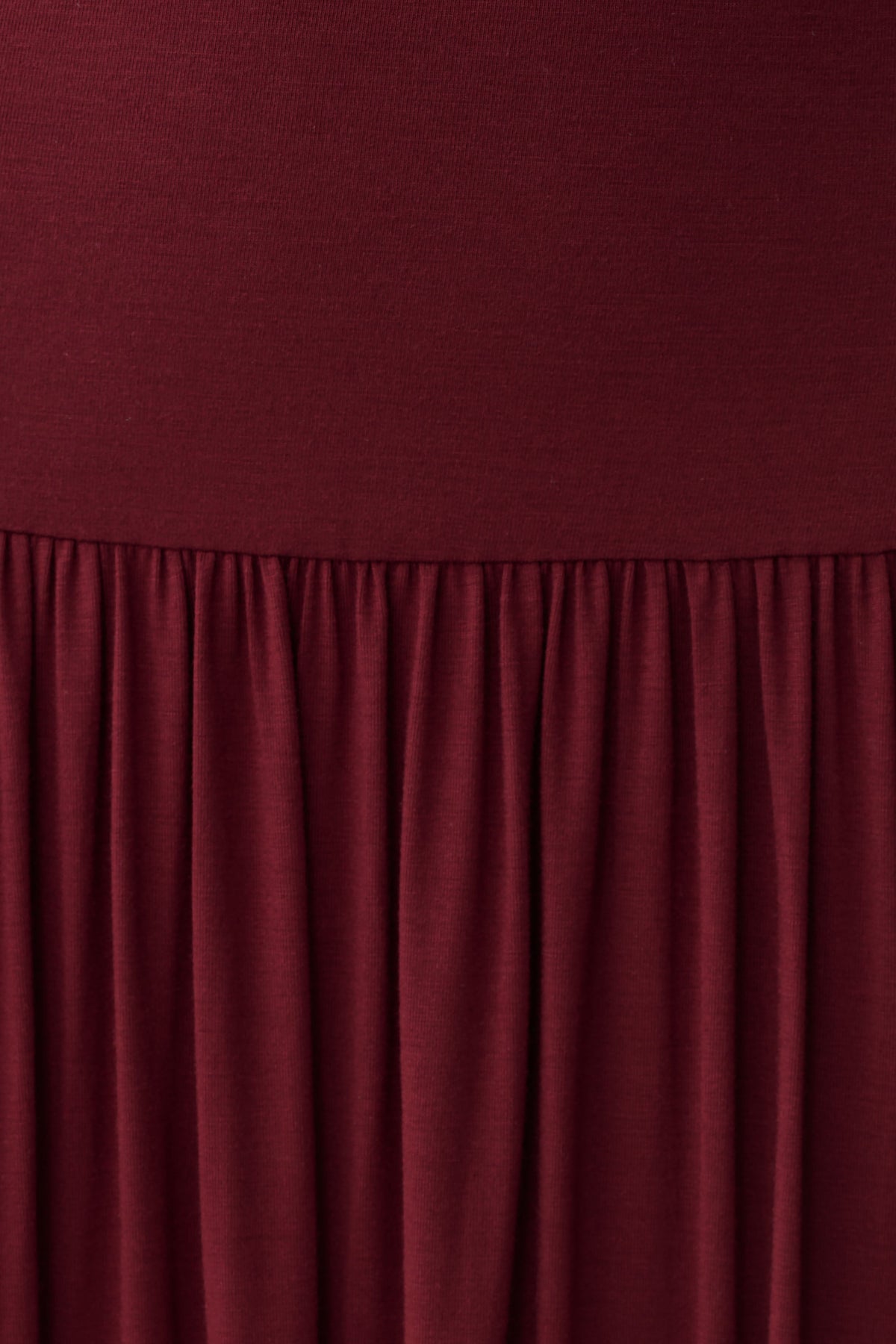 High Neck Modal Maxi Dress - Wine