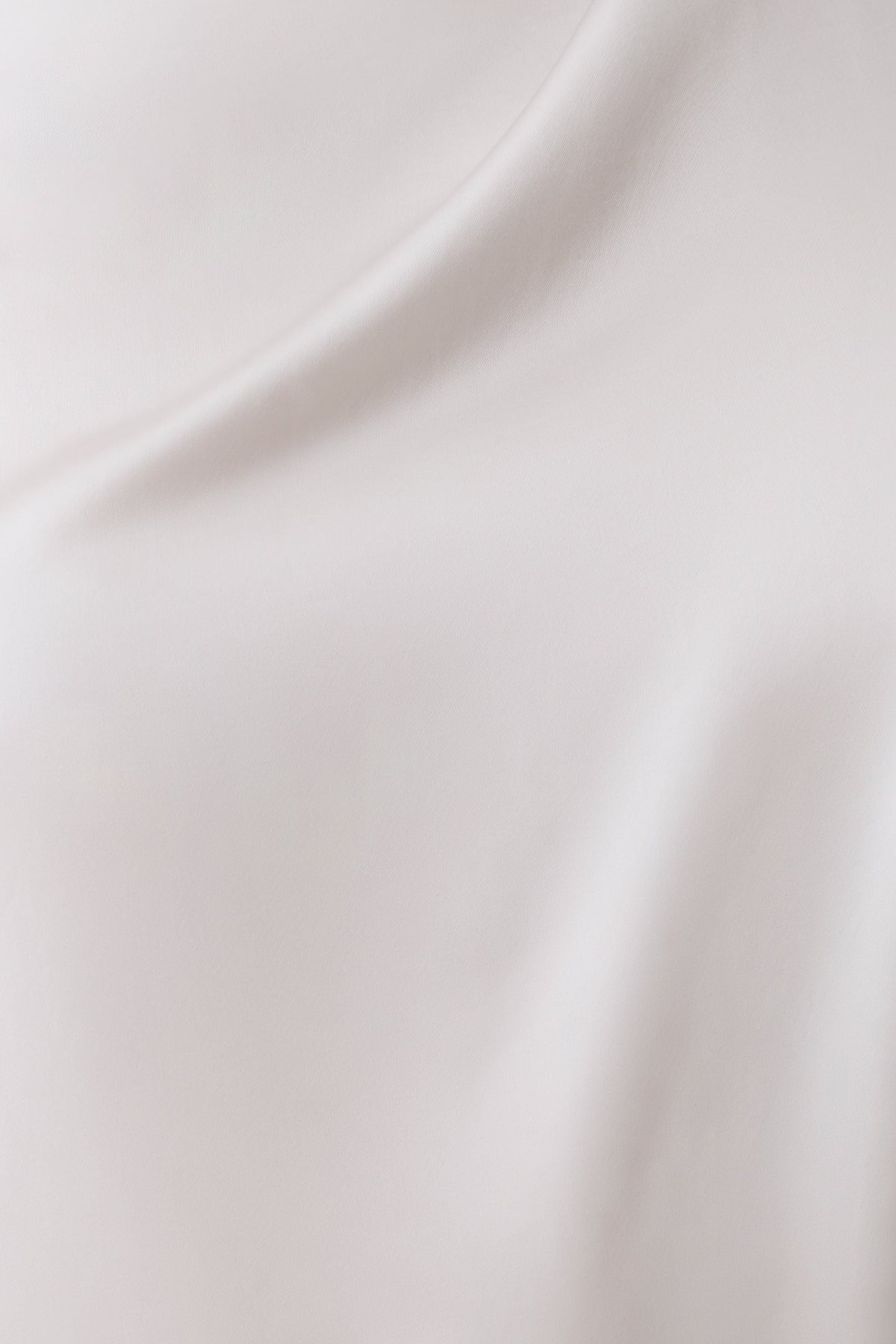Asymmetrical Satin Halter Mini Dress - Ivory