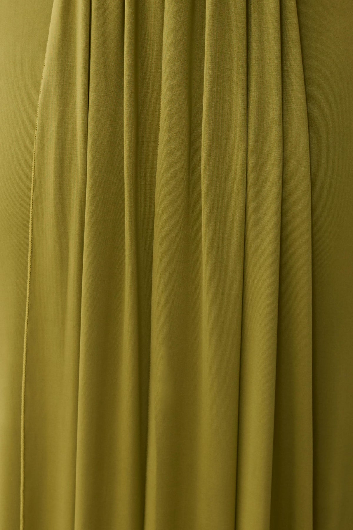 Gathered Slinky Maxi Dress - Olive