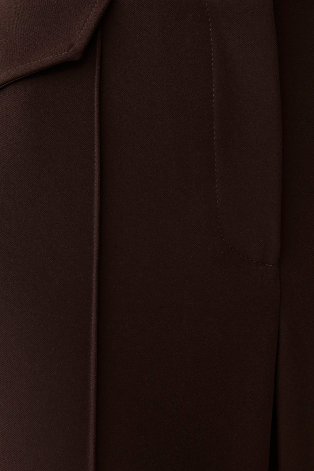 Fit And Flare Suiting Pants - Dark Chocolate