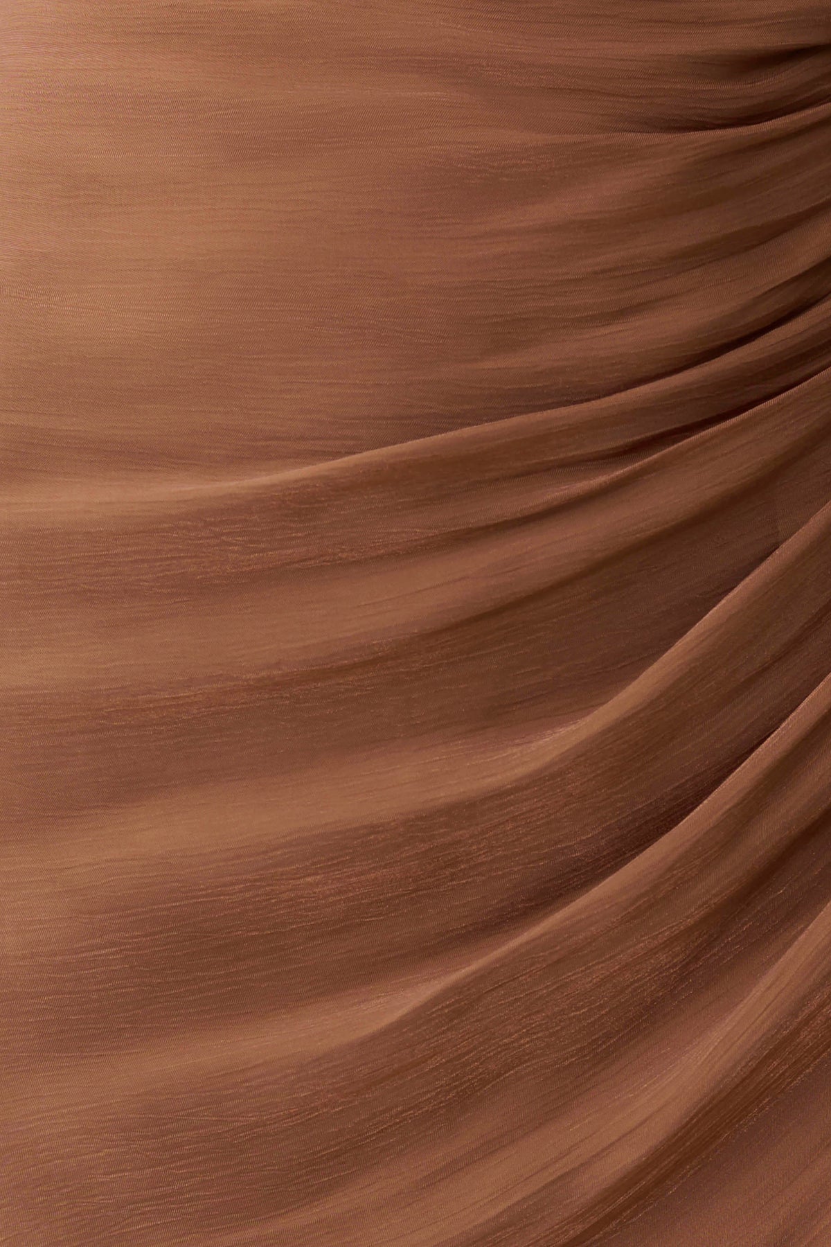 Draped Maxi Dress - Cognac