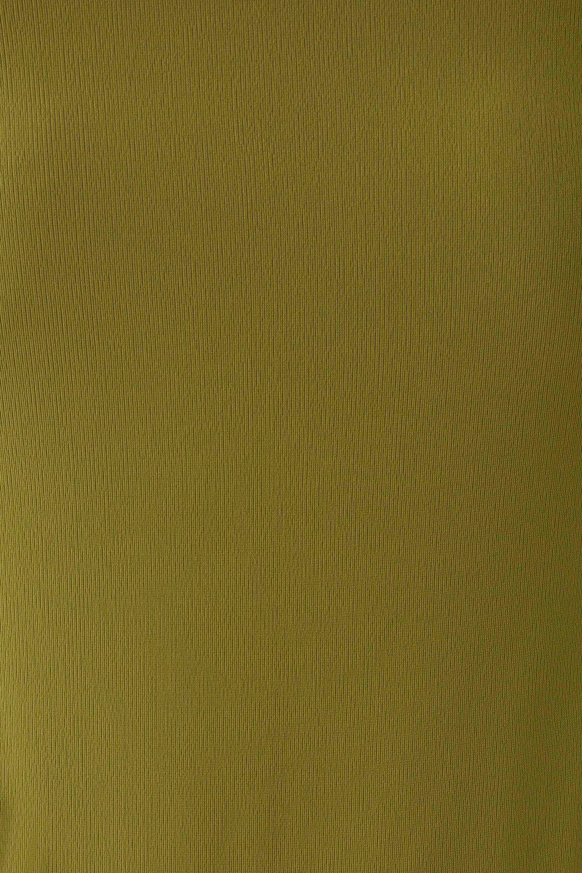Twisted Neck Dry Jersey Bodysuit - Martini Olive