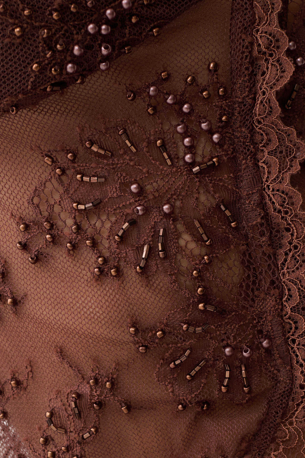 Sweetheart Lace Top - Dark Chocolate