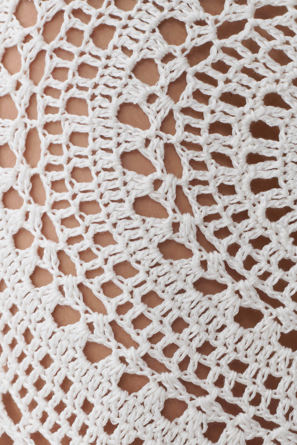 Crochet Mini Skirt - Ivory